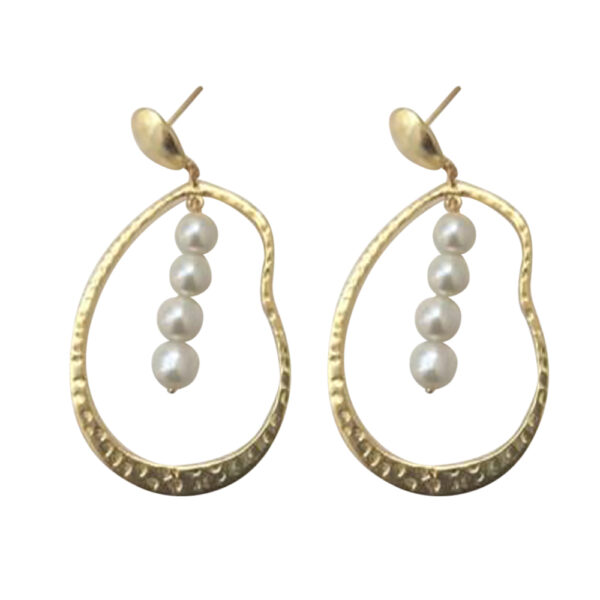 Silvesto India 925 Sterling Silver Gold Micron Plated Women Earring