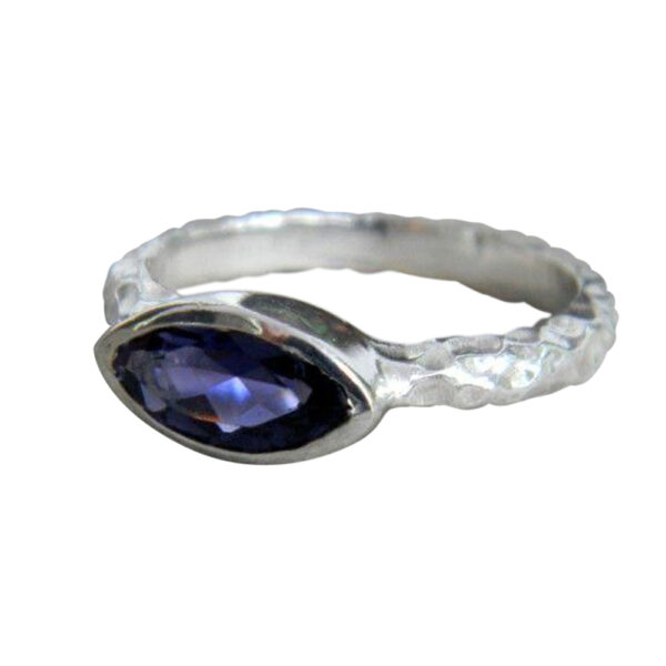 Silvesto India Natural Amethyst Gemstone 925 Sterling Silver Ring