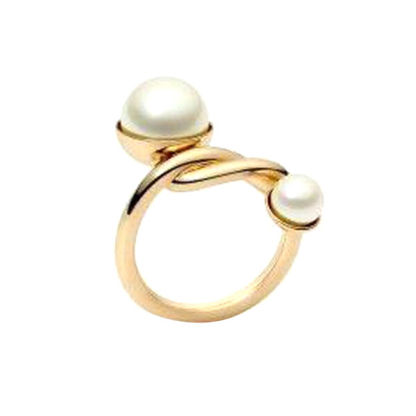 Silvesto India Natural Pearl Gemstone 925 Sterling Silver Ring